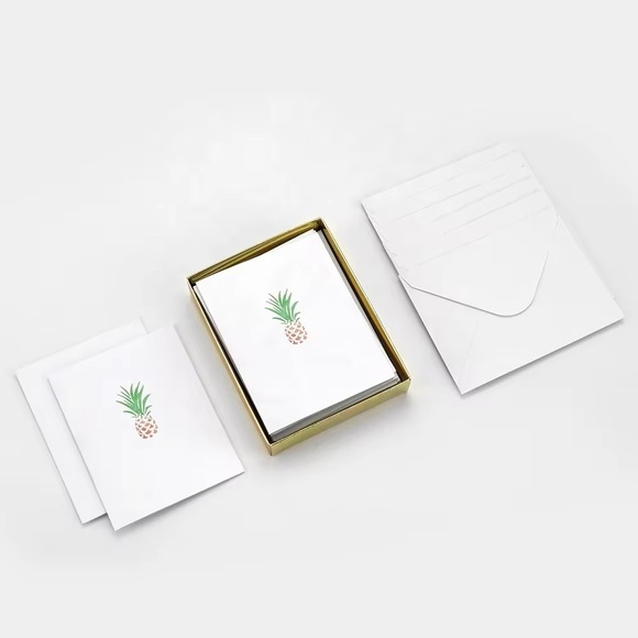 Pineapple note card blank 10 cards 10 envelopes - Picture 2 of 4